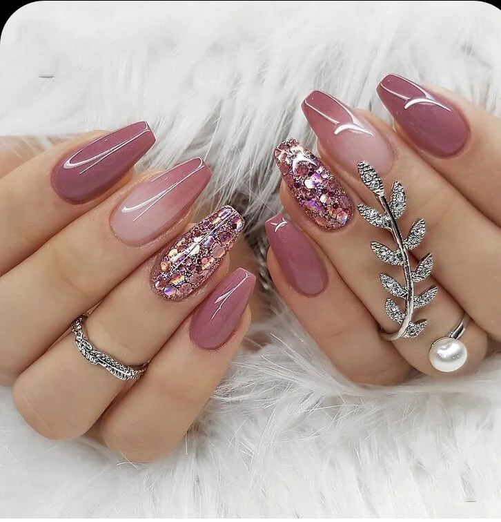 Unique Gem False Nails Full Cover French Style Salon Nail Extention Clear White False Nails