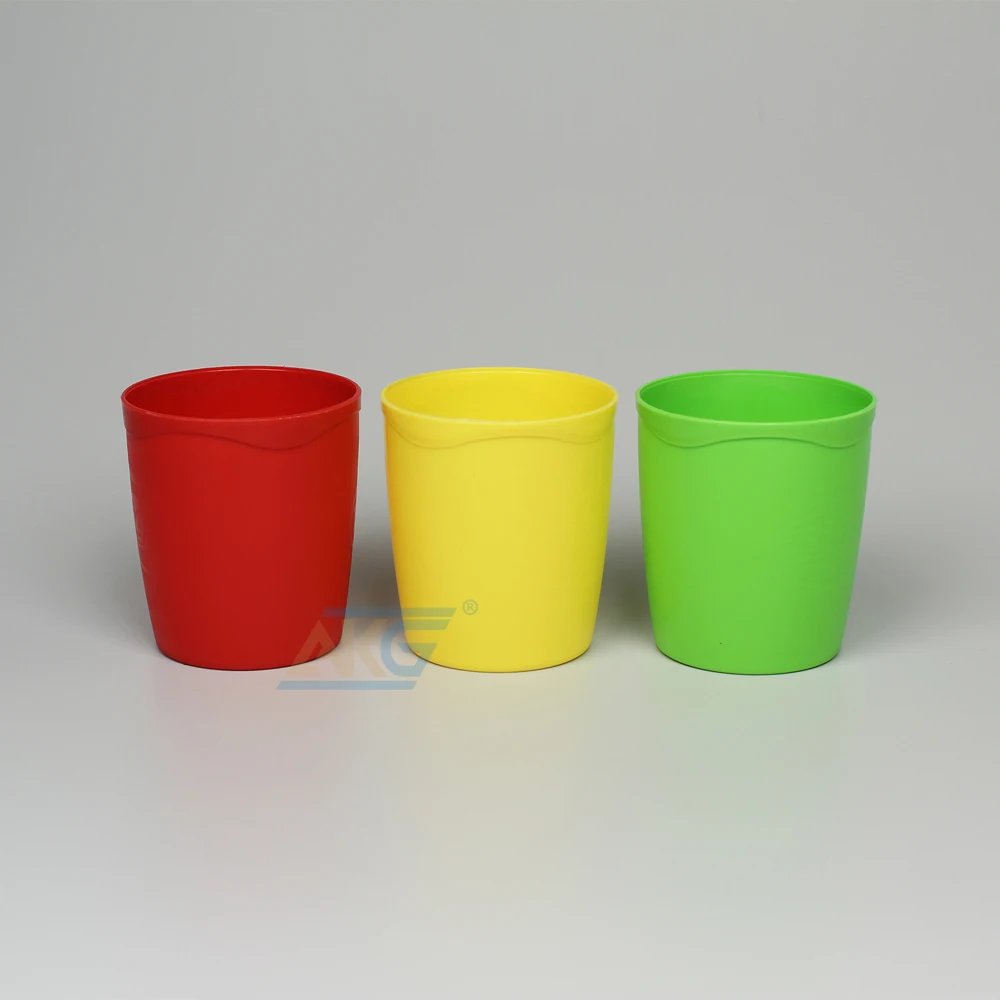 
Picnic Colourful Plastic Glass for Picnic, School Kids Milk Glass Without Lid and Handgrip 