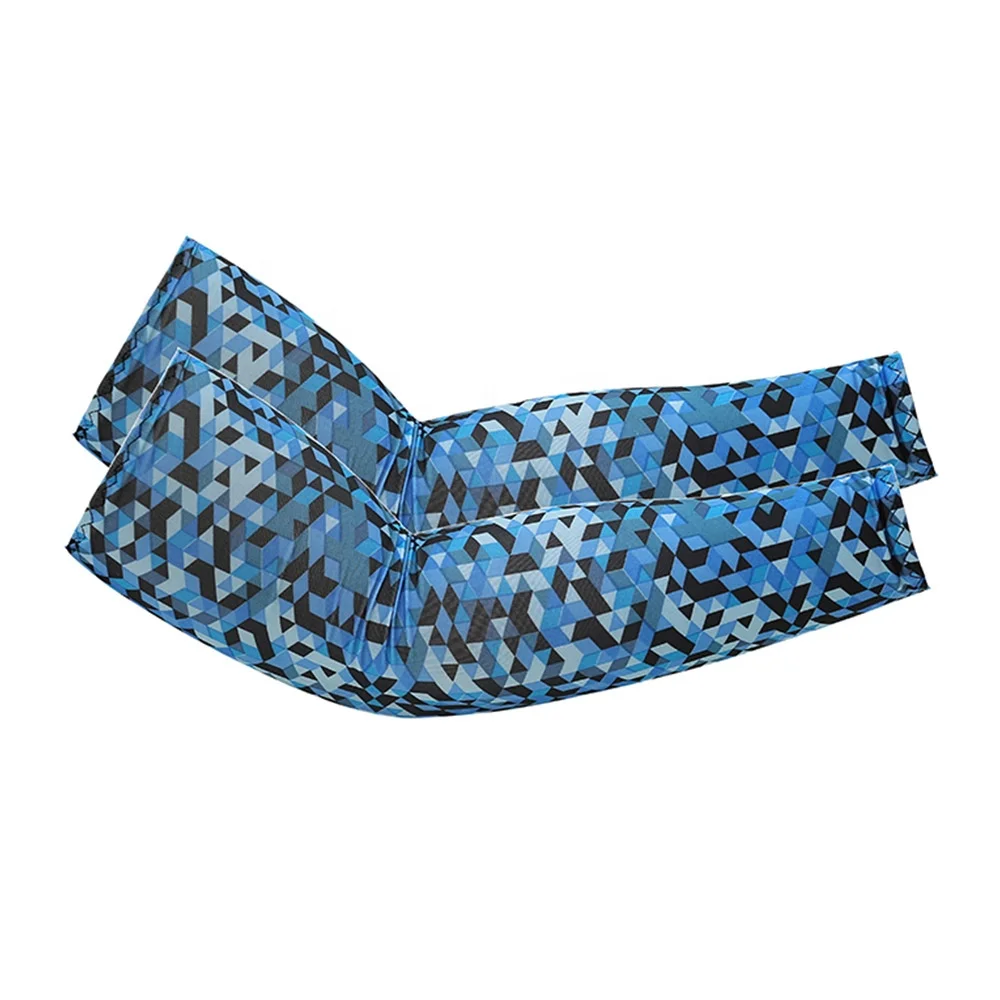 Elastic Outdoor Seamless Cool Arm Sleeves Cycling Wear Ice Silk Fabric Arm Sleeves with custom logo made by ash brother
