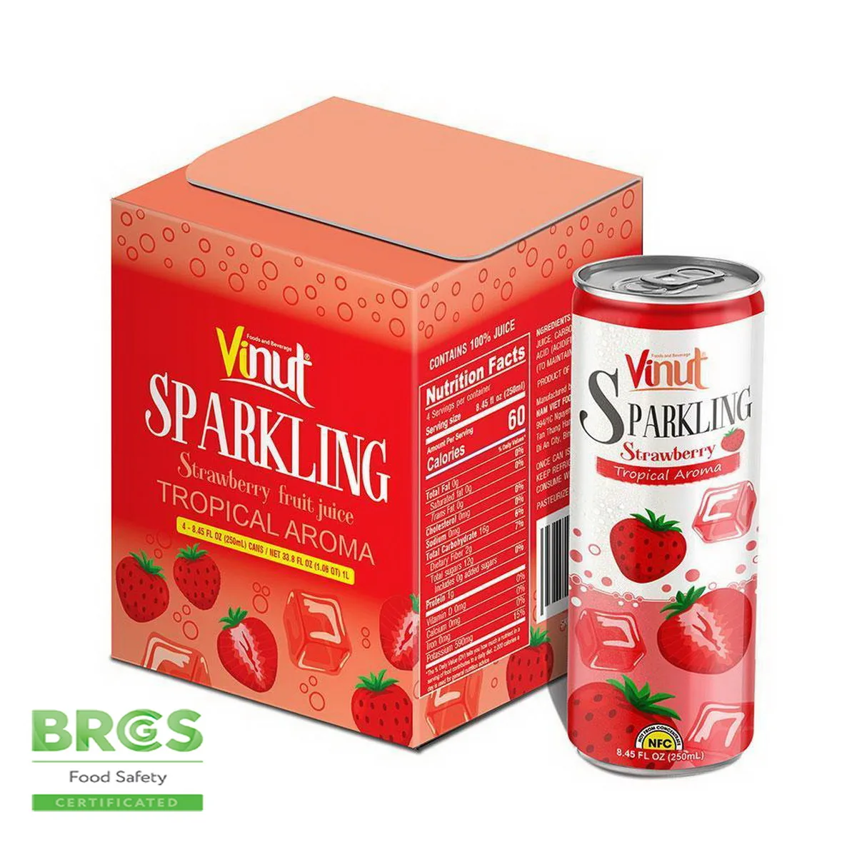 Коробка 4 банки VINUT Soursop сок манго сверкающая вода брэнд оптовая продажа