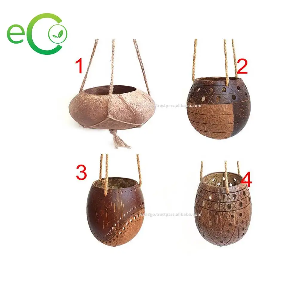 Хороший выбор для сада горшок из натуральной кокосовой скорлупы/горшок растений скорлупы и цветов