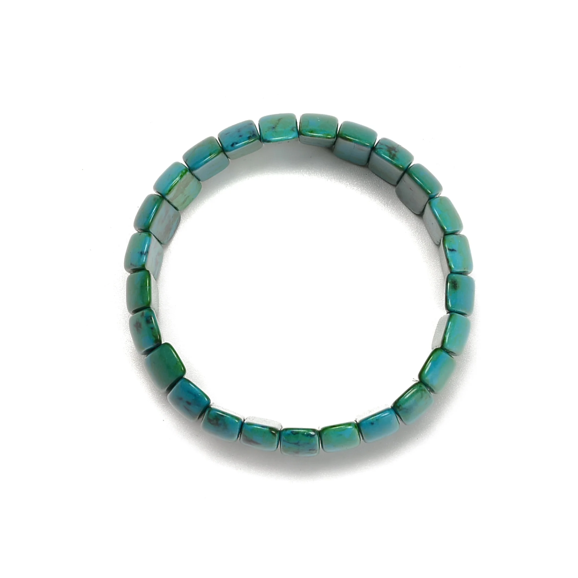 8x23mm Healing Azurite Jade Bangle Bracelet Double Drill Oval Shape Bangles Bracelets for Women Men