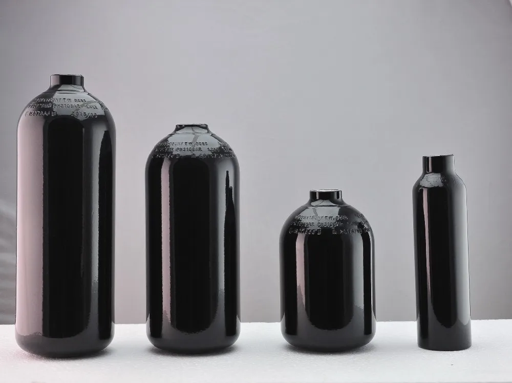 Небольшой портативный газовый баллон co2 для пейнтбола, 12 унций, без клапана