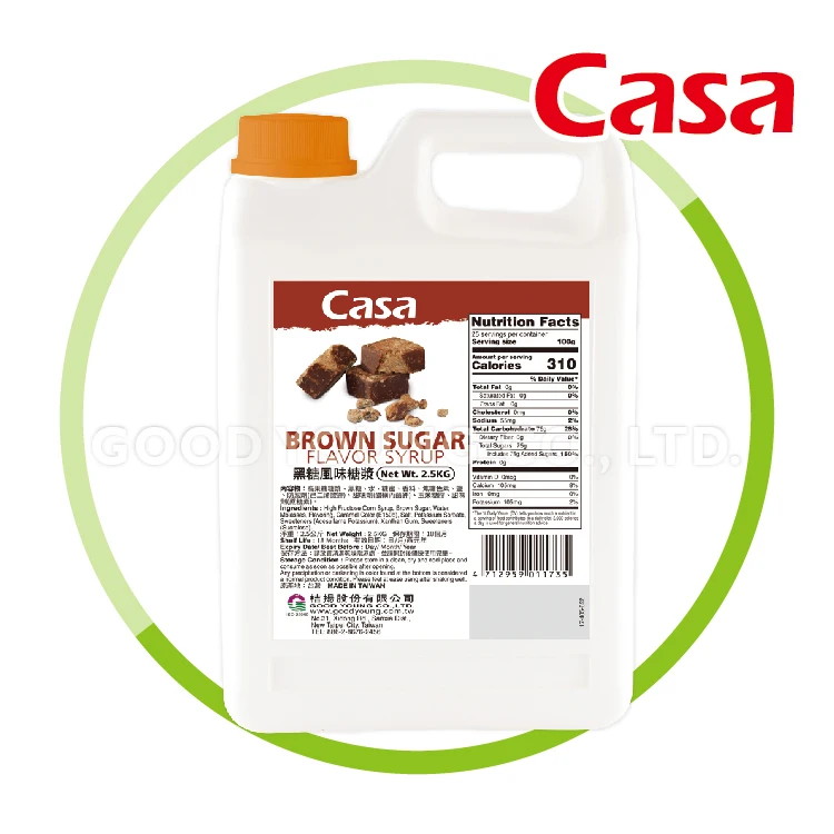 ISO HACCP HALAL Сертификация Okinawa сироп с ароматом коричневого сахара для Boba Bubble Tea