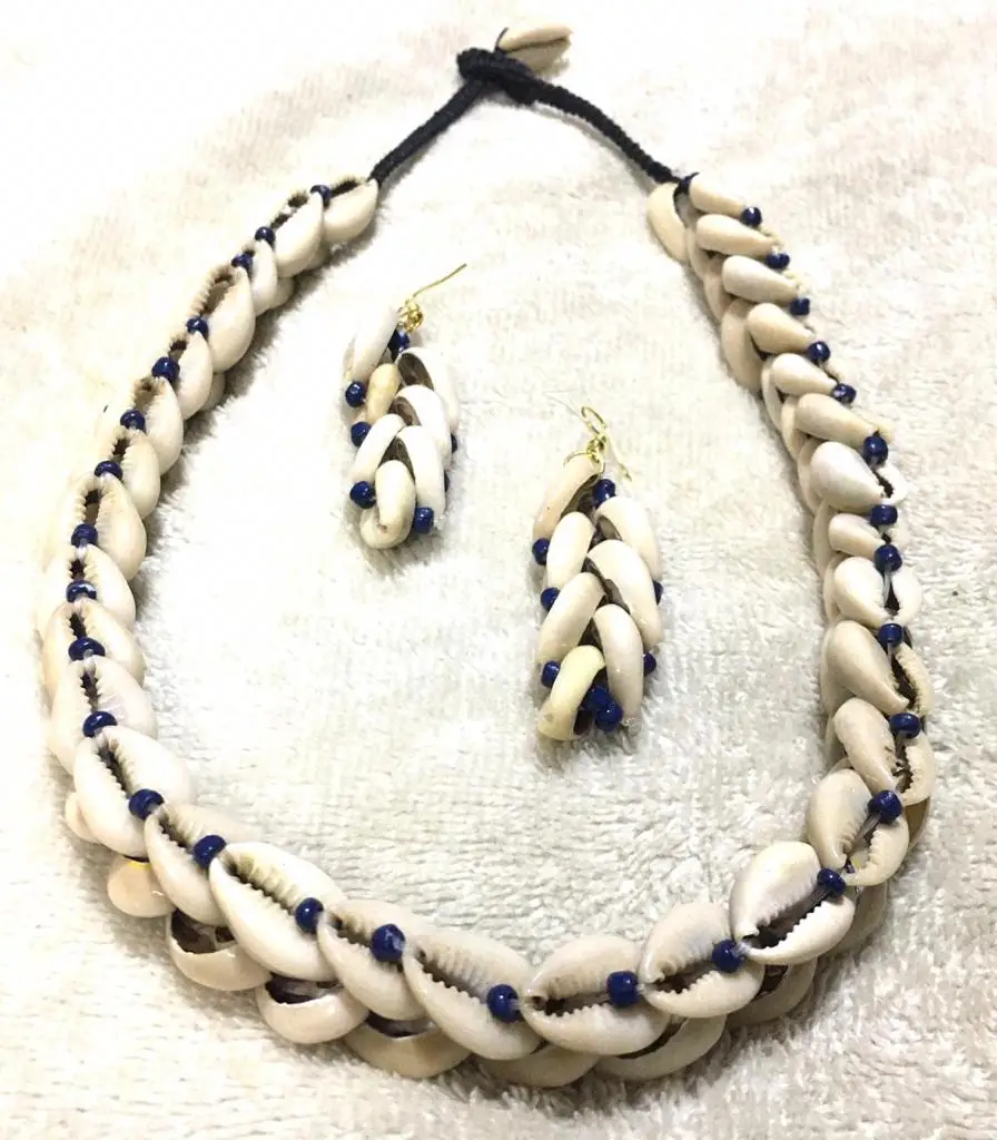 Изготовленный На Заказ чокер из коровьей ракушки подходящий для афроамериканцев и афроамериканских племенных дизайнеров ювелирных изделий