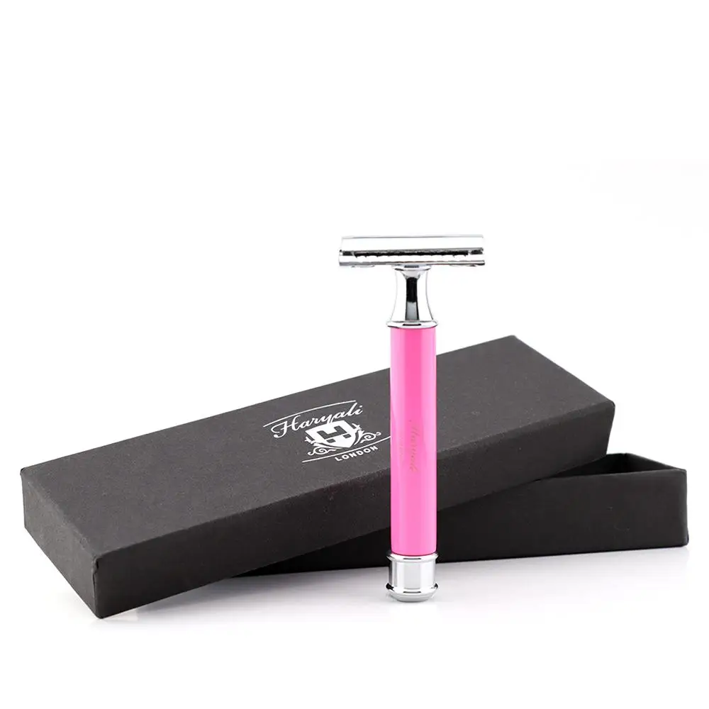 
 Лучшая Безопасная бритва с латунной ручкой, бритвенные лезвия с двойной кромкой для мужчин, классическое Бритье  