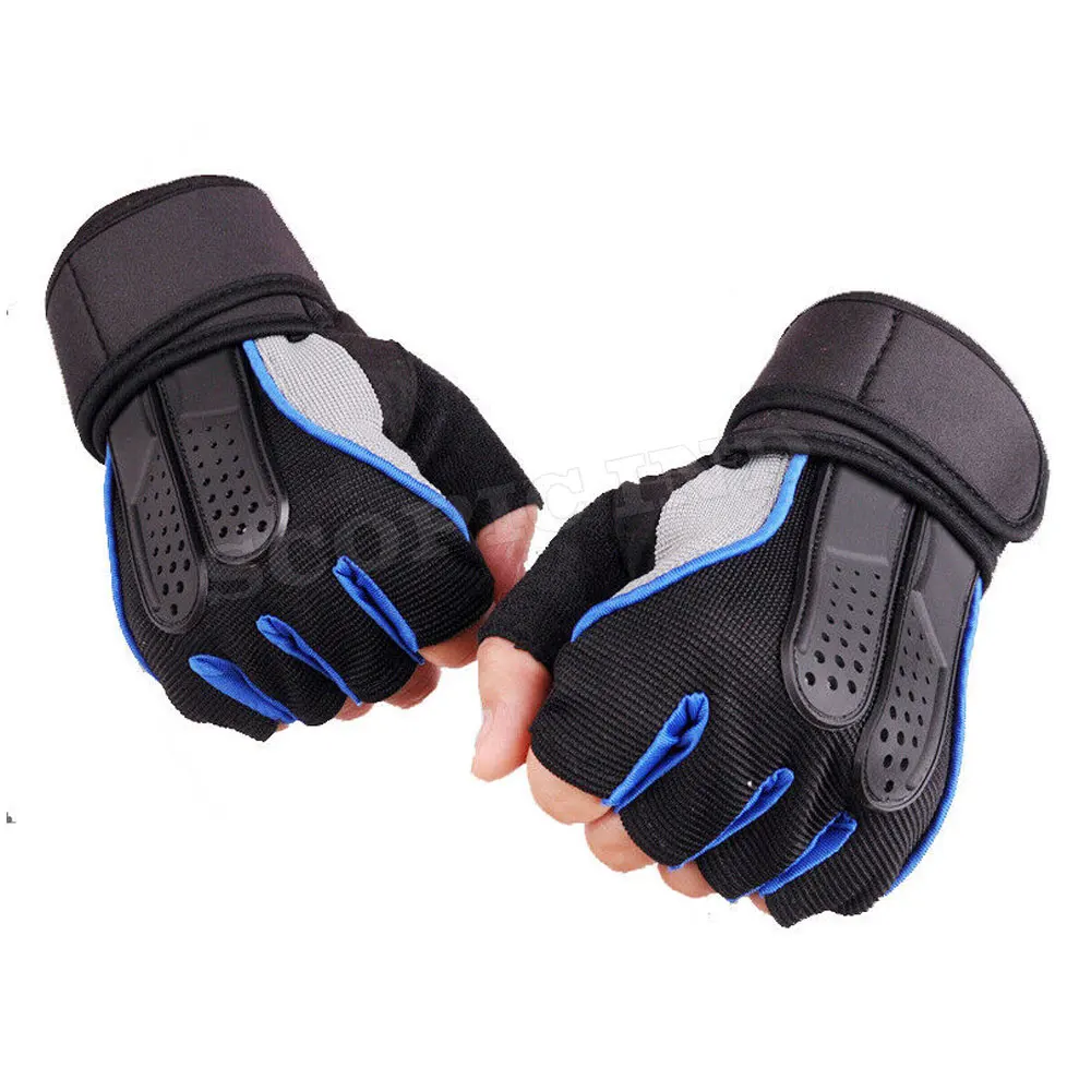 Anti Slip Breathable Sports Workout Fitness Training Weight Lifting Gym Gloves with Wrist Wraps Pink Black Unisex Rubber