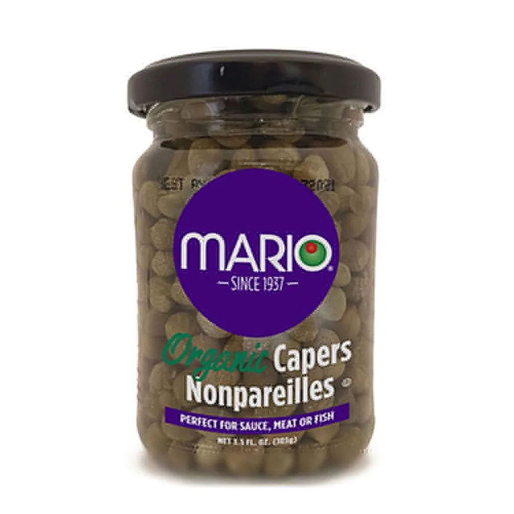 Mario Camacho Non-Parelli Organic Capers 3.5oz Jar Perfect For Sauce, Meat Or Fish Premium Quality Growing Capers Jar