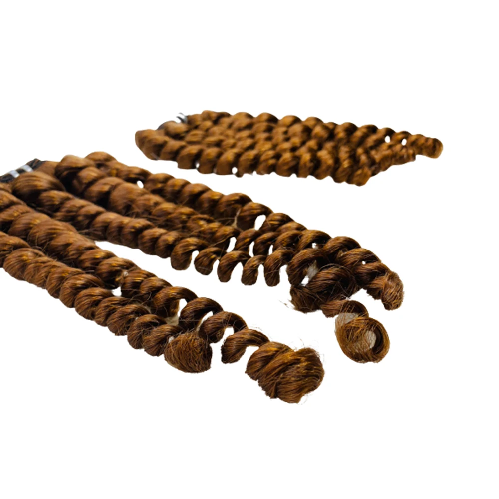 Chestnut Brown Color Vietnam Factory Wholesale High-Quality Curly Hair From 100% Natural Human Hair Weaving