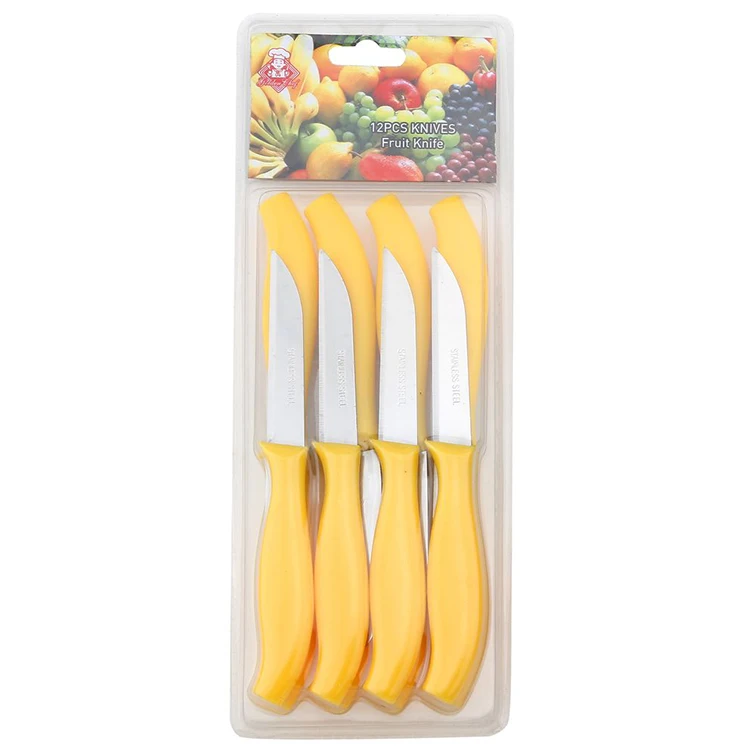 Fruit Knife Set, value package easy to use durable stainless steel knife for fruit and vegetable any color available