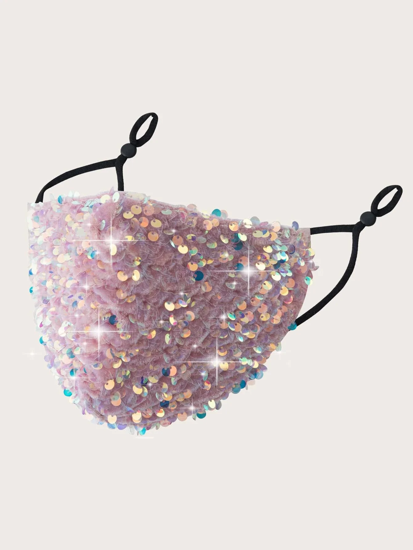 Chinese Supplier U.S. Hot Sale Customized Logo  Outdoor Party Sublimation Sequin Overlay Face Mask