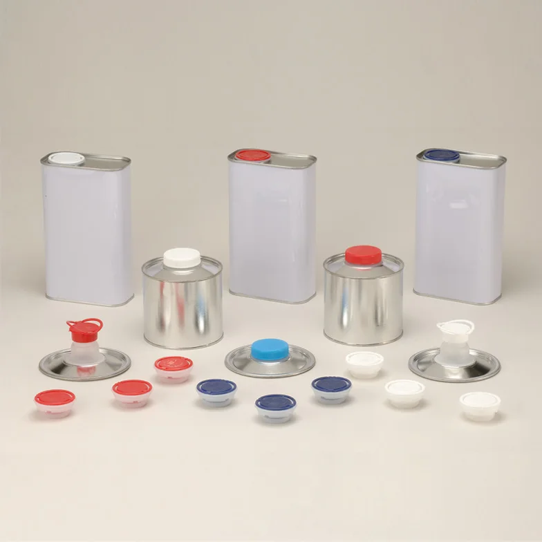 Gas Lubricant Can Plastic Screw Feature Spout Top Lids