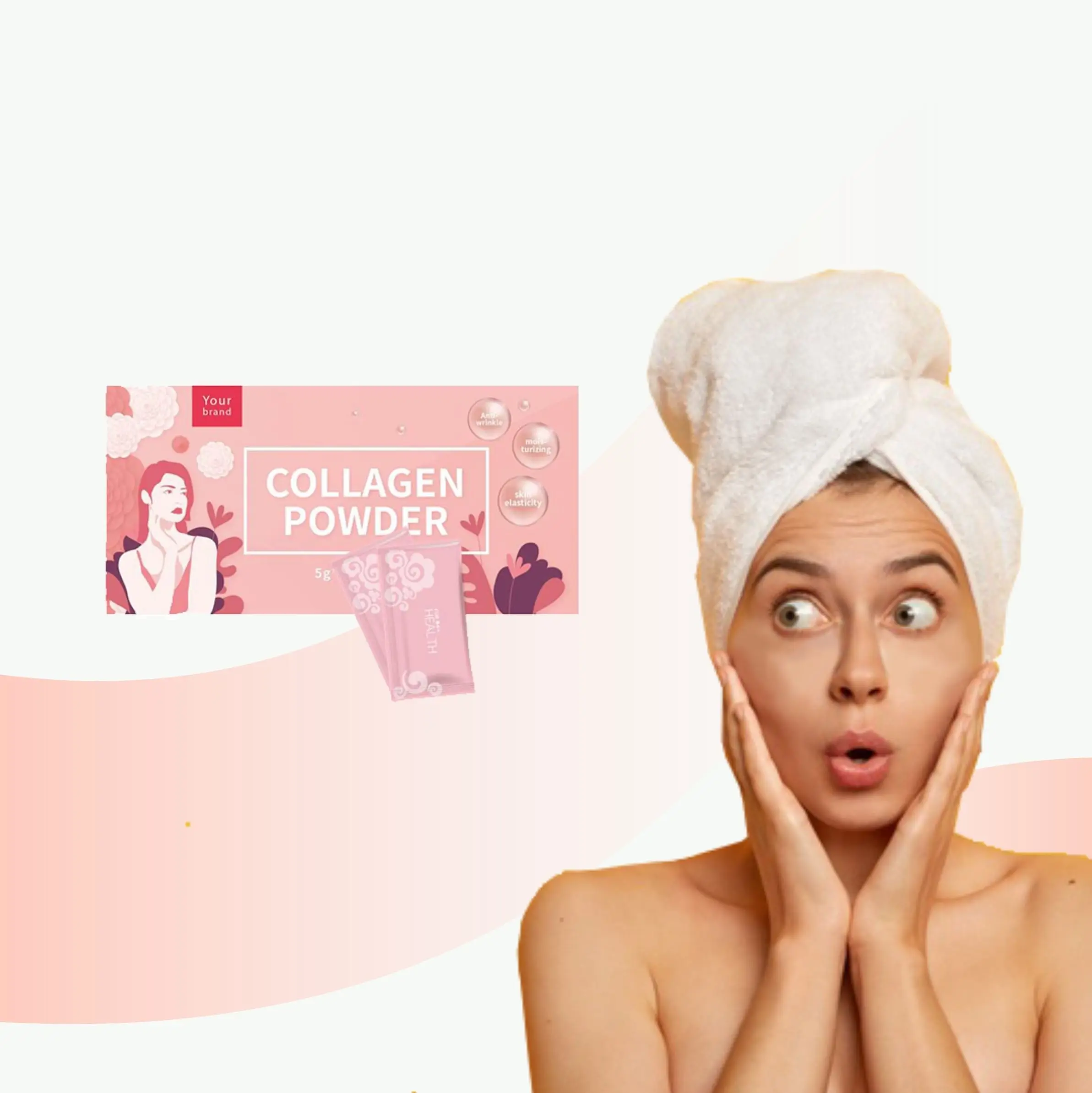 Private Label Skin Elasticity Collagen Powder Sample