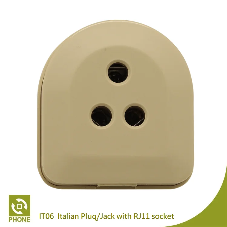 Telecommunication Equipment Italian Phone / Fax Adaptor with RJ11 Socket
