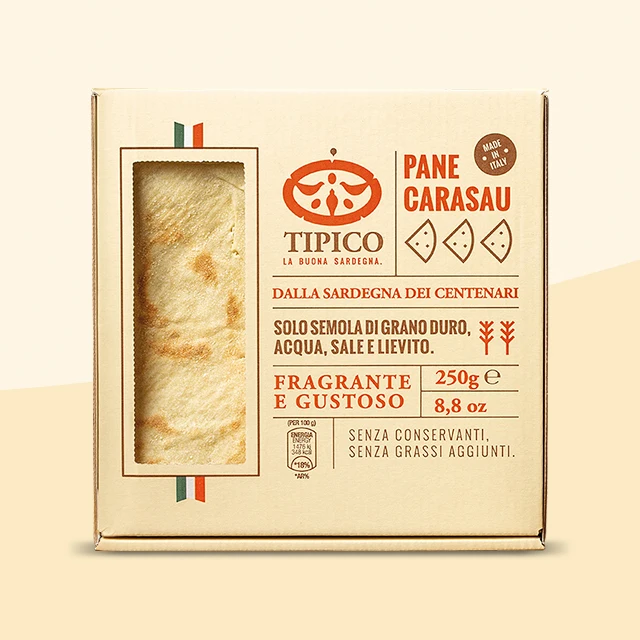 
 Хрустящий Итальянский плоский хлеб на Сардинии, 250 г  