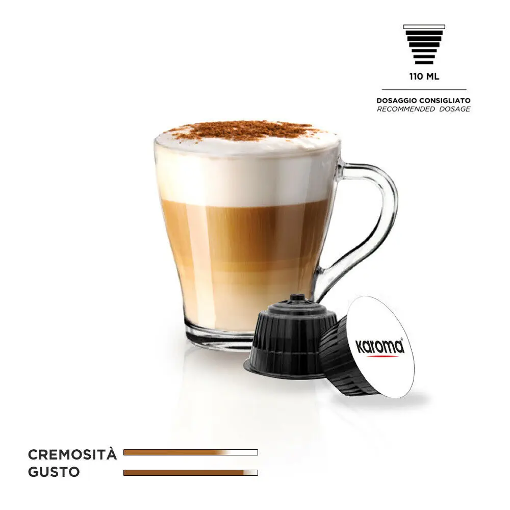 Итальянские капсулы KAROMA капучино напиток мгновенного кофе DOLCE GUSTO частная торговая марка