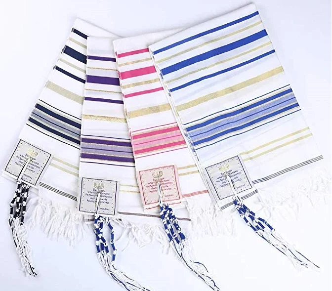 stock Israel Tallit Prayer Shawl from polyester Jewish