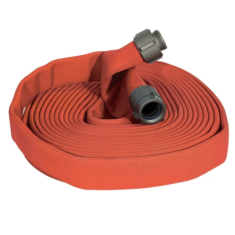 250psi 300psi 400psi Working Pressure Polyester Rubber 15m/25m/30m Length Fire Fighting Irrigation Double Jacket Hose