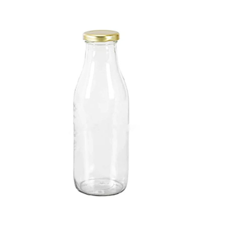 Unique Quality Of Clear Transparent Glass Bottles With Metal Cap 100ml 200ml Customized Size Bulk Quantity