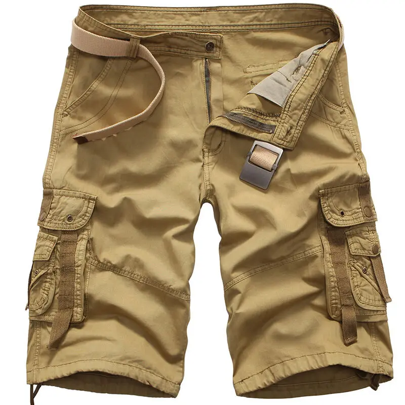 Custom logo wholesale camouflage workout  causal cargo shorts for men