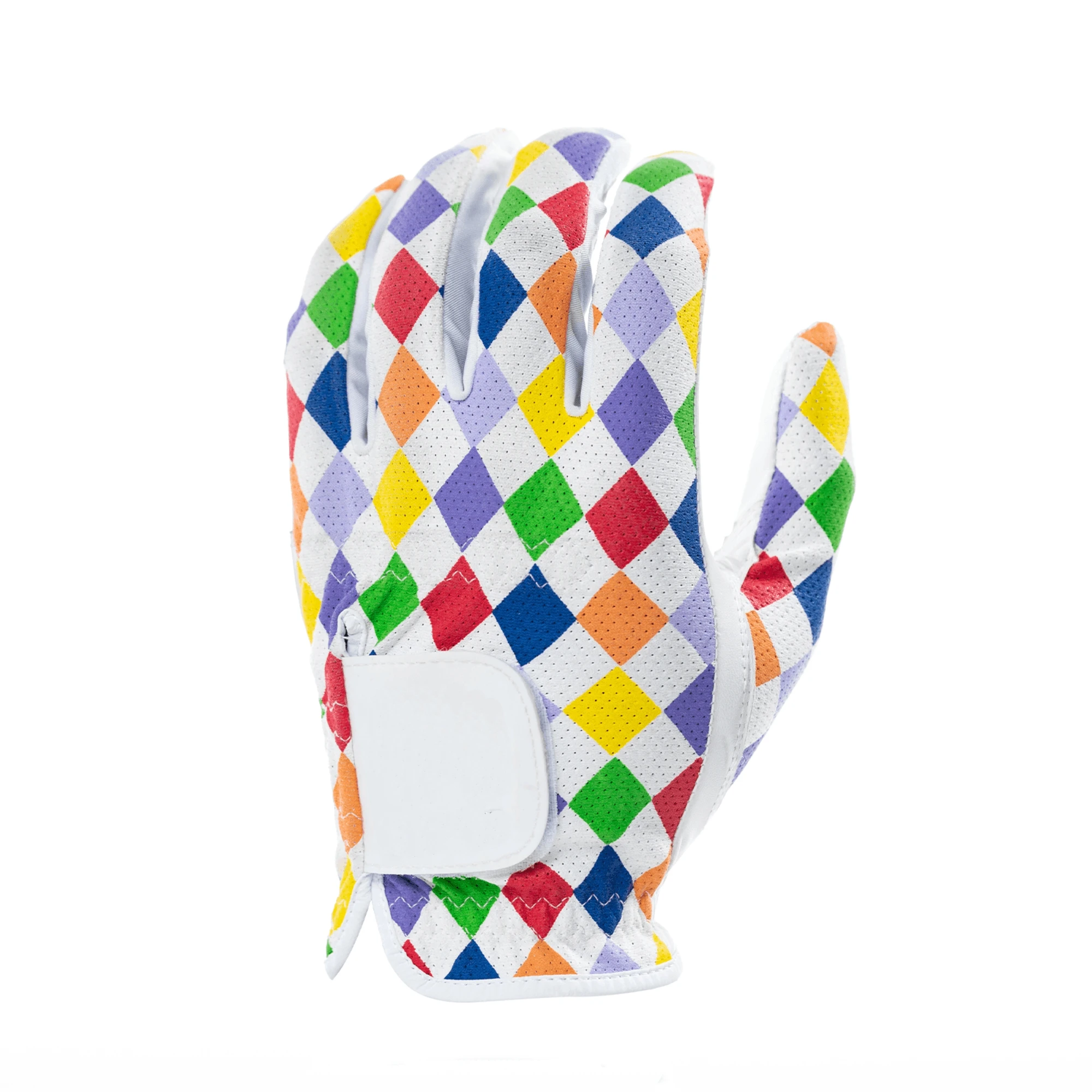 golf glove in cabretta leather and synthetic leather personalized for right and left hand