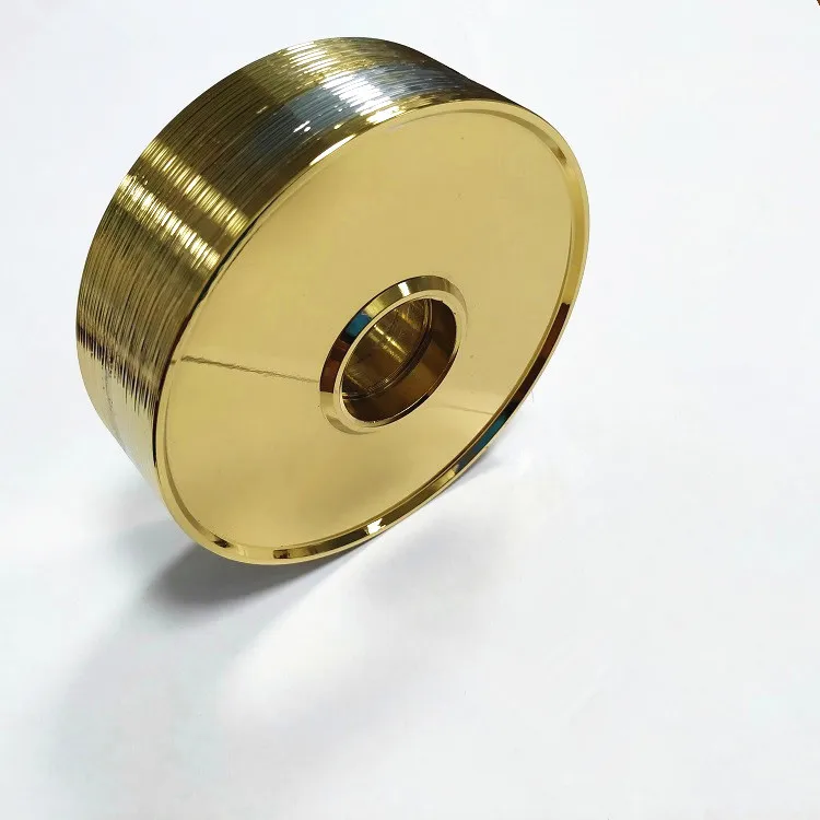 CNC Turning PVD gold mirror Aluminum Alloy Tire Core mandrel  For Electric Skateboard Car