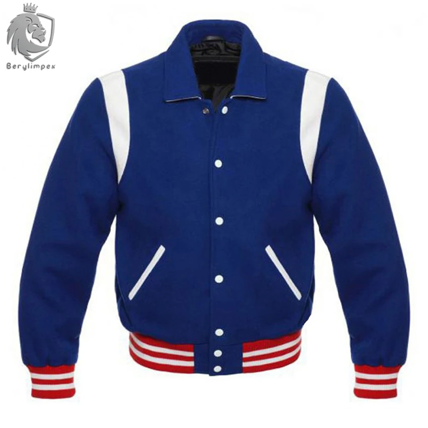 Varsity Jacket Melton Wool and Genuine Leather Custom Varsity Jacket.