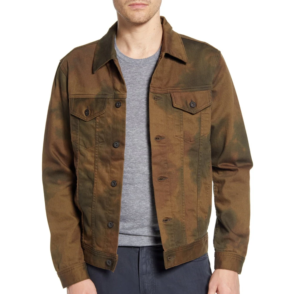 Мужская джинсовая куртка Broken denim новая свободная Красивая в Корейском стиле для молодежи весна-осень