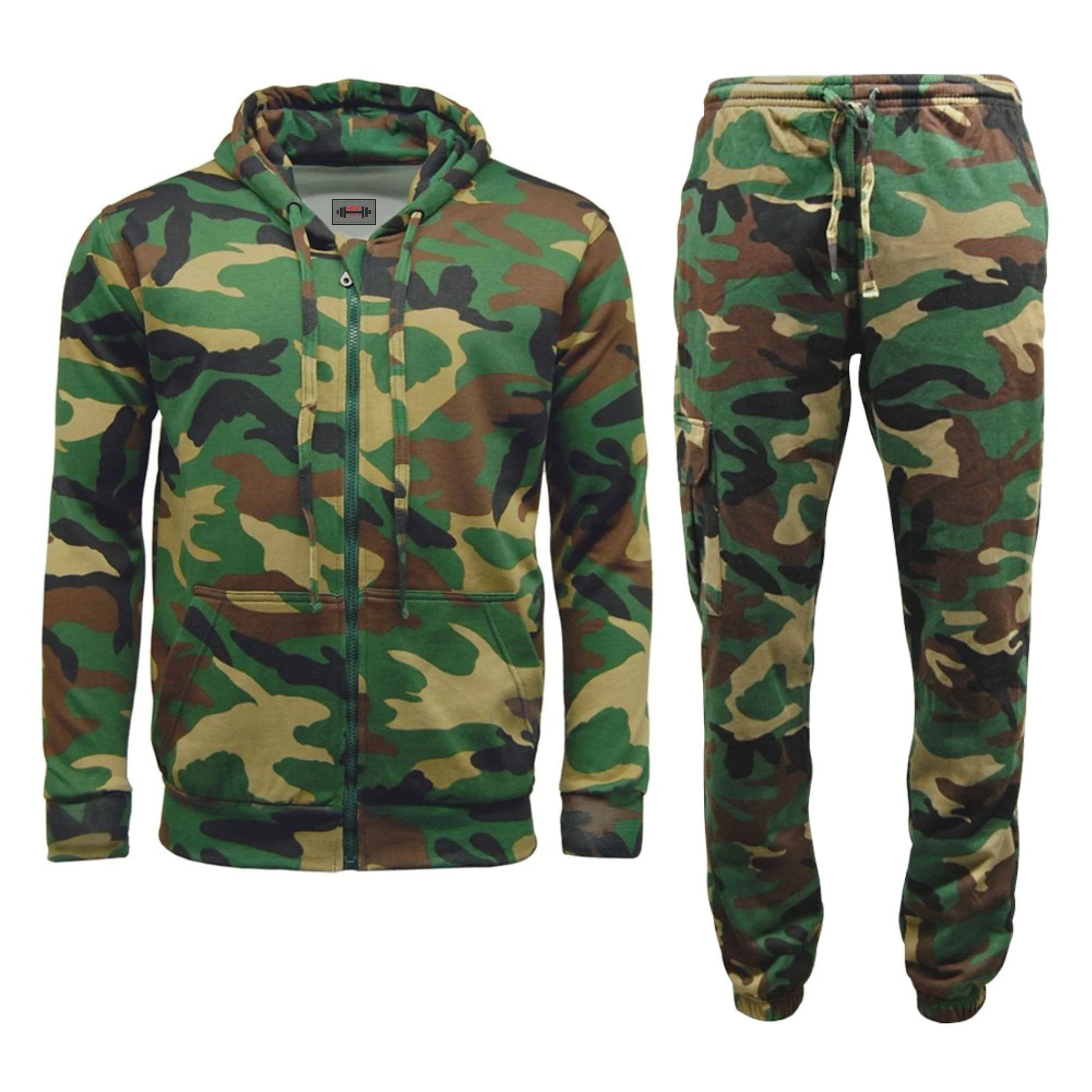 Camouflage Print Fitness Tracksuits for Adults Plus Size Quick Dry and Breathable Customizable Logo Gray XL for Gym Use