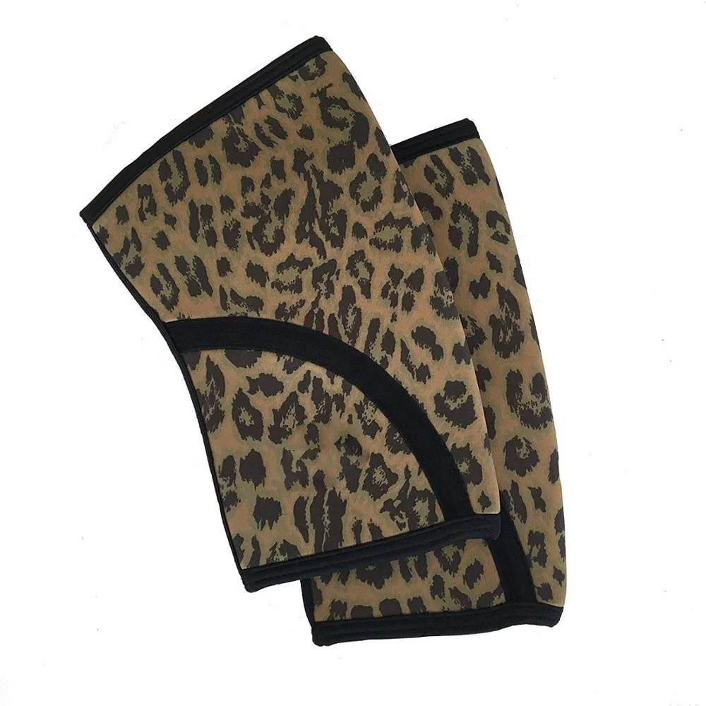 Leopard-x Knee Sleeves (1 Pair), 7mm Neoprene Compression Knee Braces, Great Support for Cross Training, Weightlifting