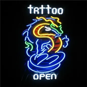 Manufacturer custom tattoo acrylic letters led light neon sign