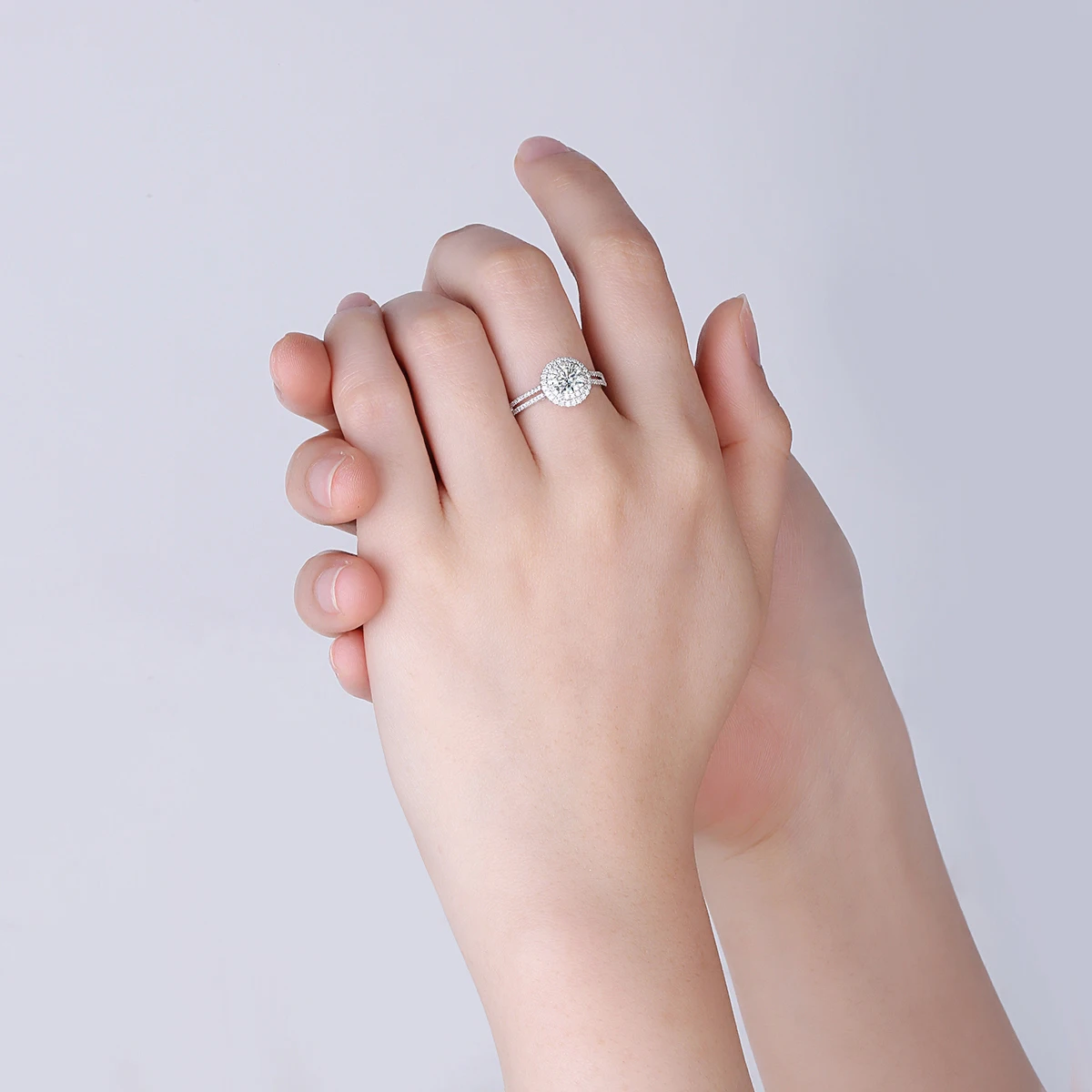 
Wedding custom made HPHT 18k gold lab grown diamon ring for women 