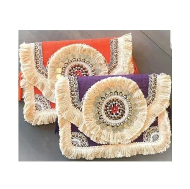 Indian Bohemian Handcrafted Clutch Bag Evening