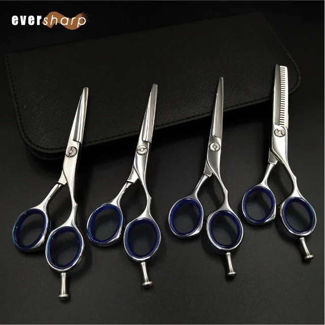 Professional 5.25 Inch Extra Sharp Barber Scissors Polished Hair Salon Thinning Scissors with Blunt Blade Tip for Hairdressers