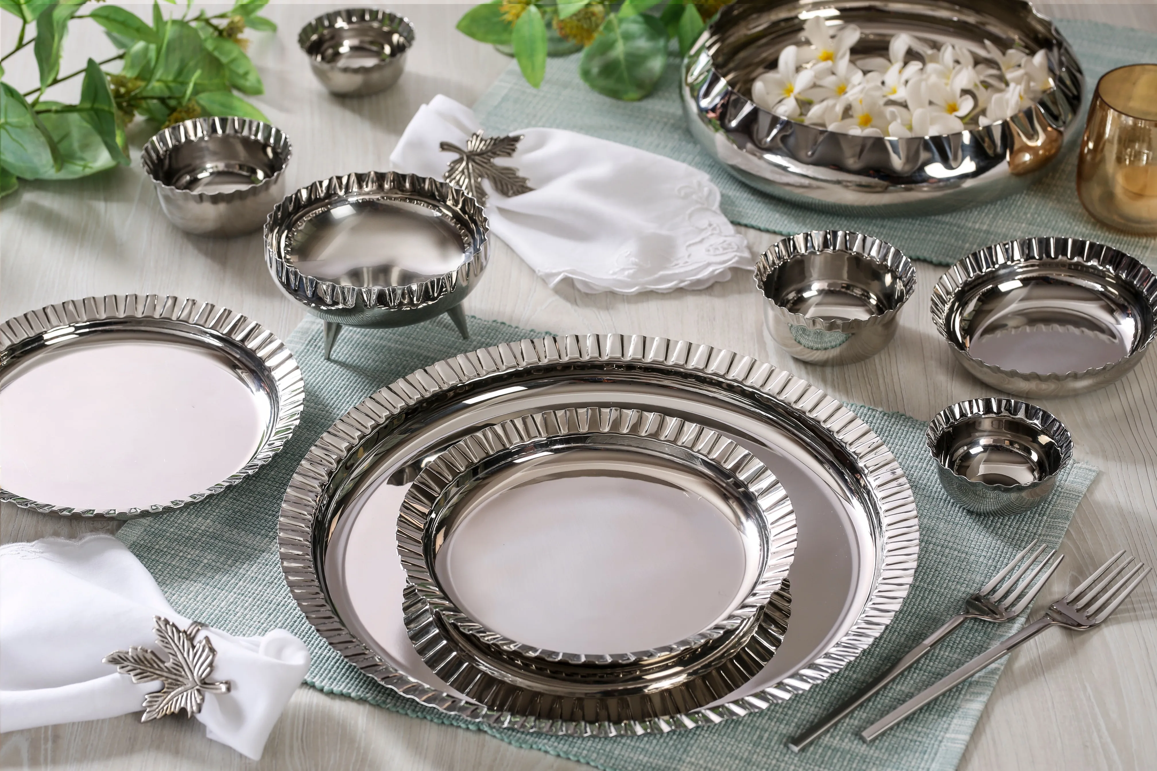 Столовый набор из нержавеющей стали лучшего качества: палочка лук ложка нож тарелка кружка вешалка подставка для тарелок посуды