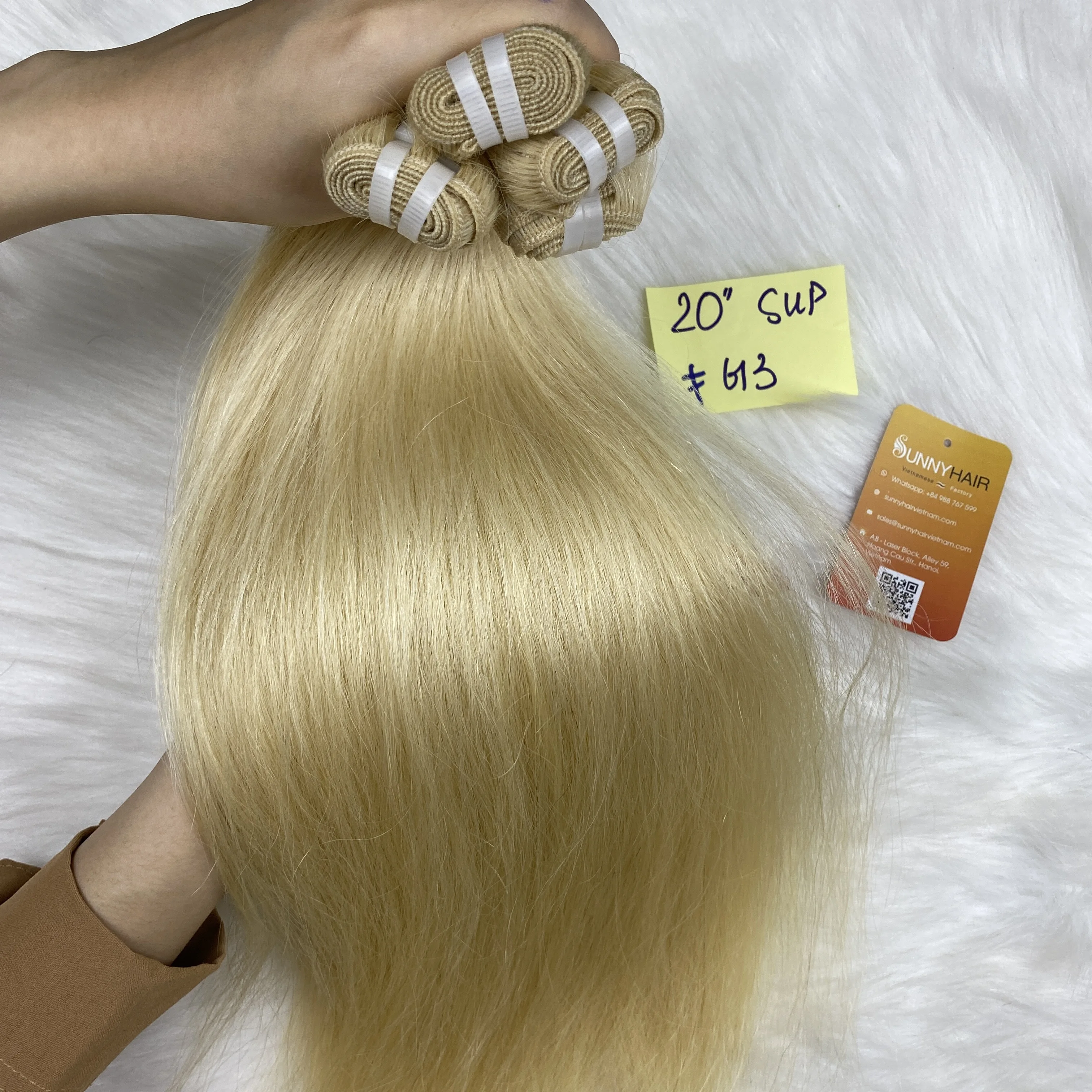  Вьетнамские человеческие волосы 613 светлые для наращивания высококачественные 12 А Длинные до 24 дюймов вьетнамские солнечные от поставщика