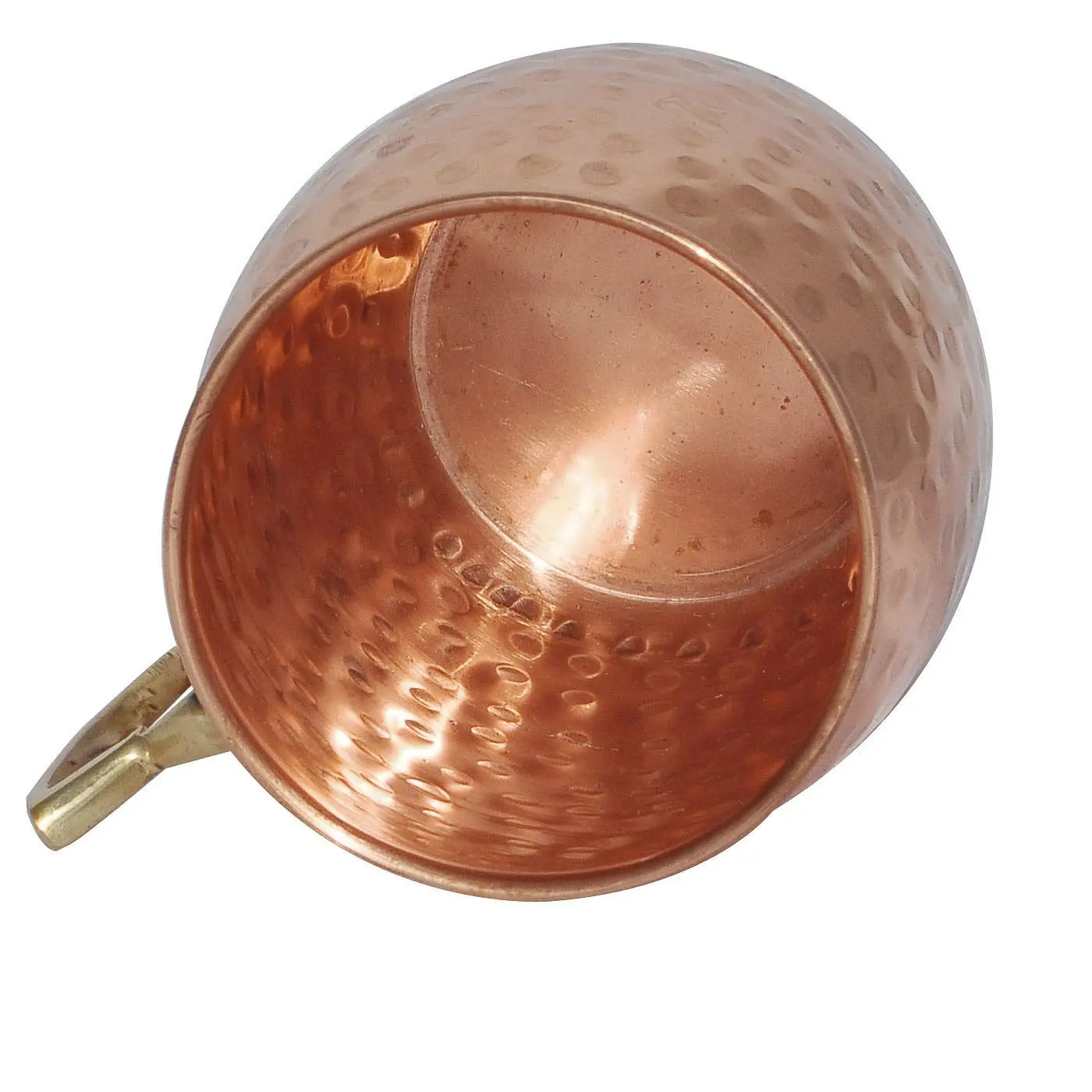 100% Pure Copper Hammered Tumbler Water Bottle with Stainless Steel Lid Available in Different Shapes Sizes for Moscow Mule Mug