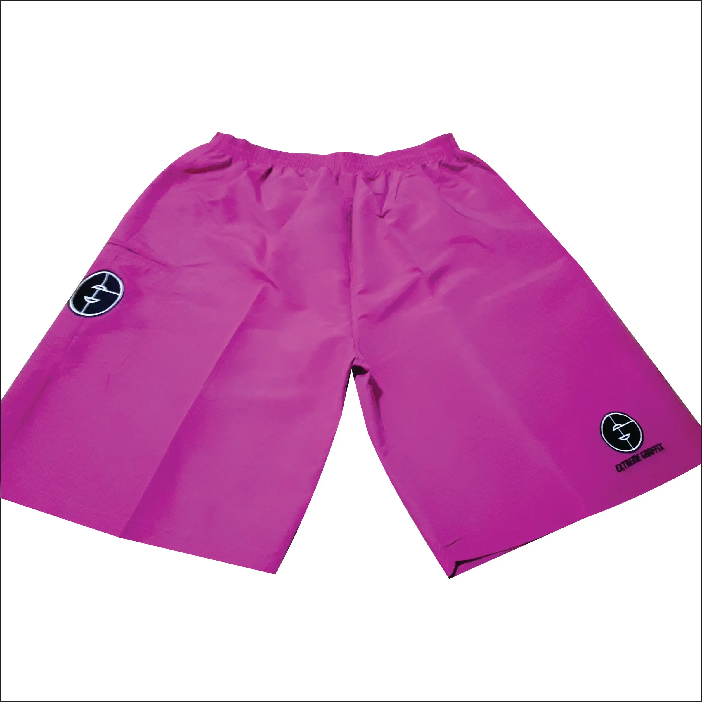 Pink colors shorts with embroidery logo Men Microfiber Softball Training Shorts with embroidery