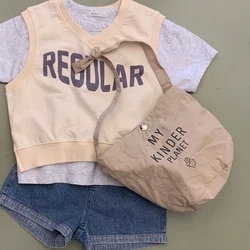 DE MARVI Kids Toddler Cotton cross shoulder bag Boys Girls Summer Four season Wholesale Korean Manufacturer MADE IN KOREA