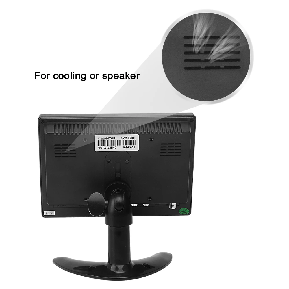 Монитор системы камеры заднего вида 12 В 24 7 дюймов с автономным кронштейном AHD 720P 1080P