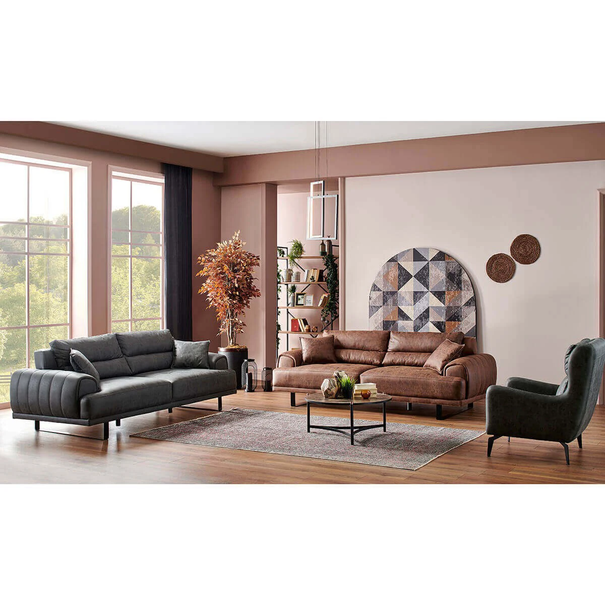 wooden Sofa Armchairs Living Furniture Wholesale Couch Velvet hygenic Seat Set Style Fabric Packing Room (ider Palermo)