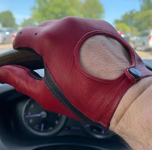 Заводская цена приталенные перчатки для вождения из овечьей кожи дышащие с закрытыми пальцами сенсорного экрана