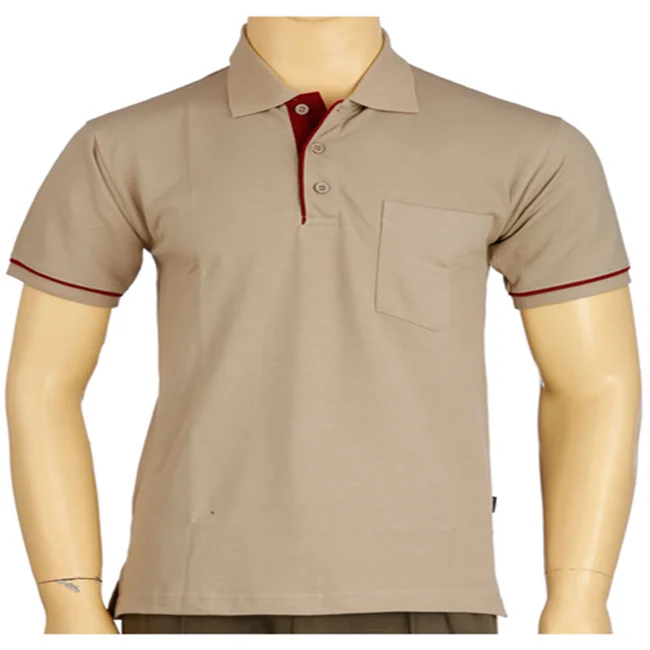 Men jersey short sleeve shirts neckline chest fight polo shirts with front pocket