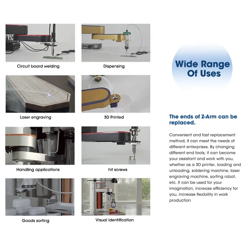 4 Dof Robotic Arm Milling Xyz 2 4 Axis Robot Weld Arm Parts For Weld