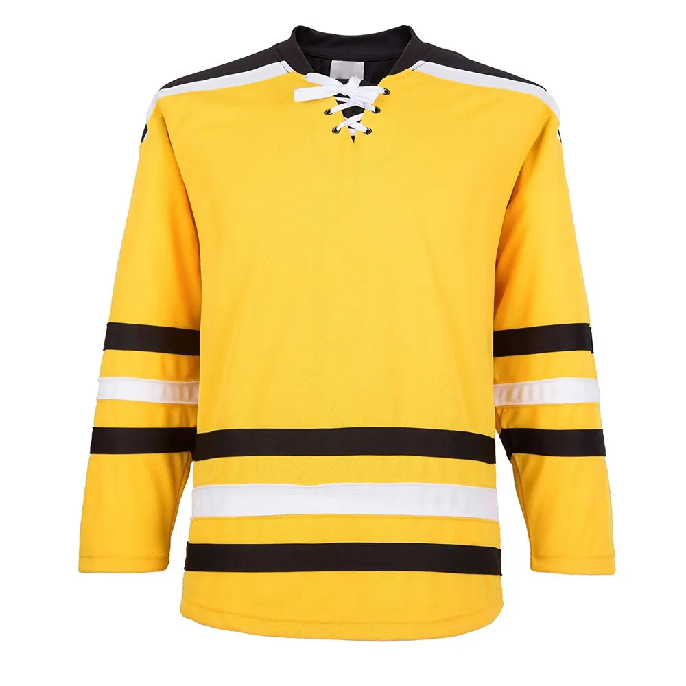 Customized Plus Size V Neck Blank Ice Hockey Jersey Men Top Shirts Sportswear Ice Hockey Uniforms