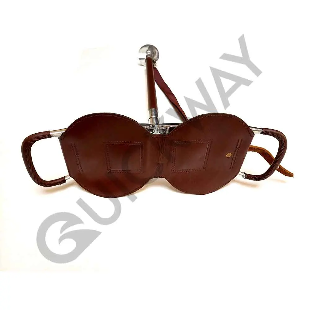 2024 Custom All-Design Leather and Wood Tripod Stool Breathable Shooting Tree Stand for Outdoor Hunting