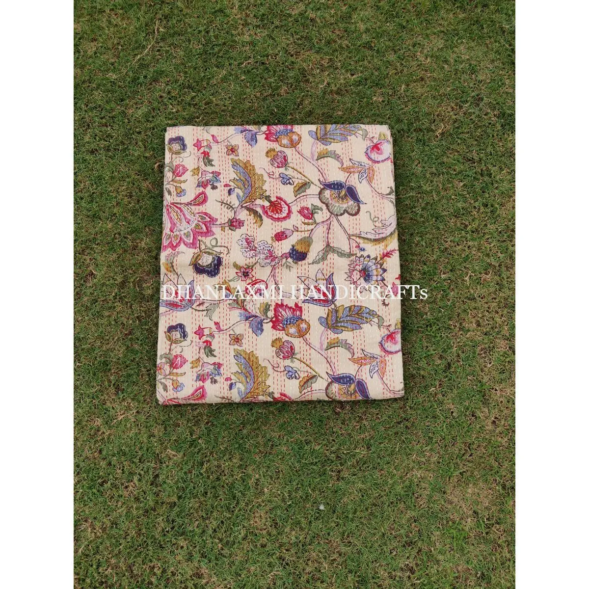 Красивое домашнее декоративное одеяло ручной работы высококачественное богемное с цветочным принтом хлопковое покрывало Kantha оптом