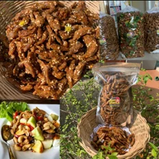 Spicy crispy fish snack