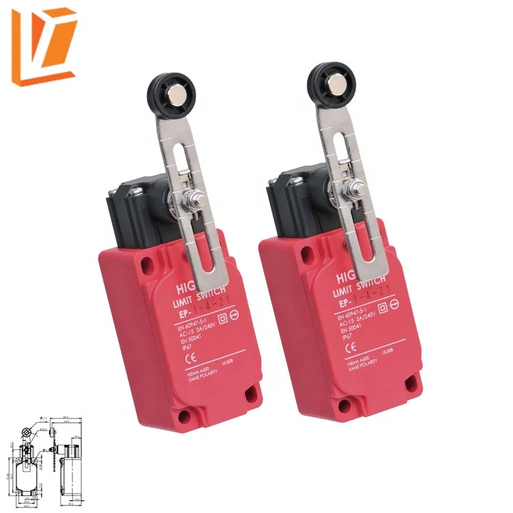 EP-2-3-21 Adjustable roller arm type elevator limit switch