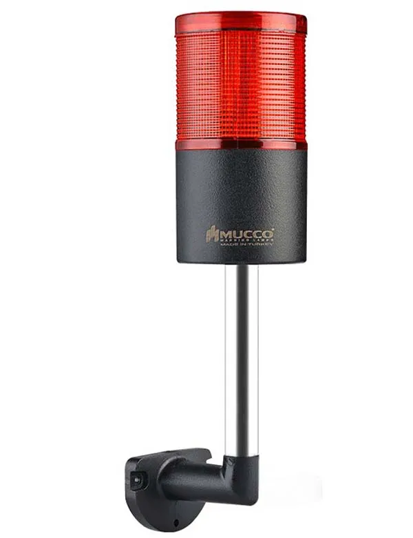 Stack Light with One Section High sound Wall Mount Steady Flashing Rotary Strobing With Buzzer ABS Housing Polycarbonate Lens